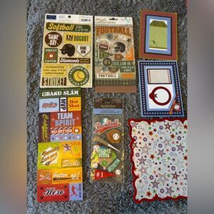 Sports Scrapbook Materials Bundle